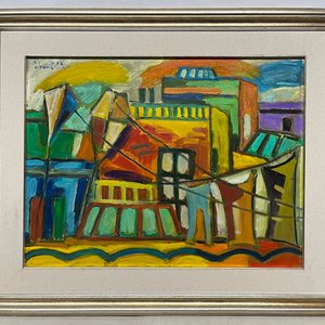 Oleo "Paisaje" de Antonio Donabella, 50 x 65 cm - imagen 2