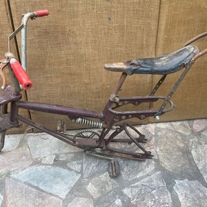 Bicicleta Antigua Top de Niño para Restaurar con Dos Juegos de Ruedas - imagen 1