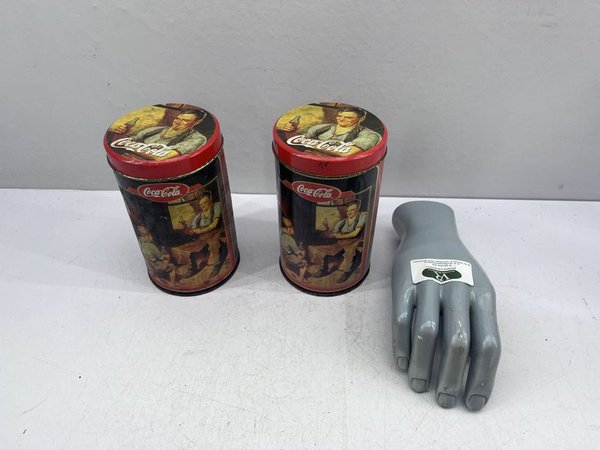 2 Latas de Coca-Cola Vintage con Tapa - imagen 1