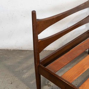 Cama Danesa Una Plaza de Madera Oscura - imagen 2