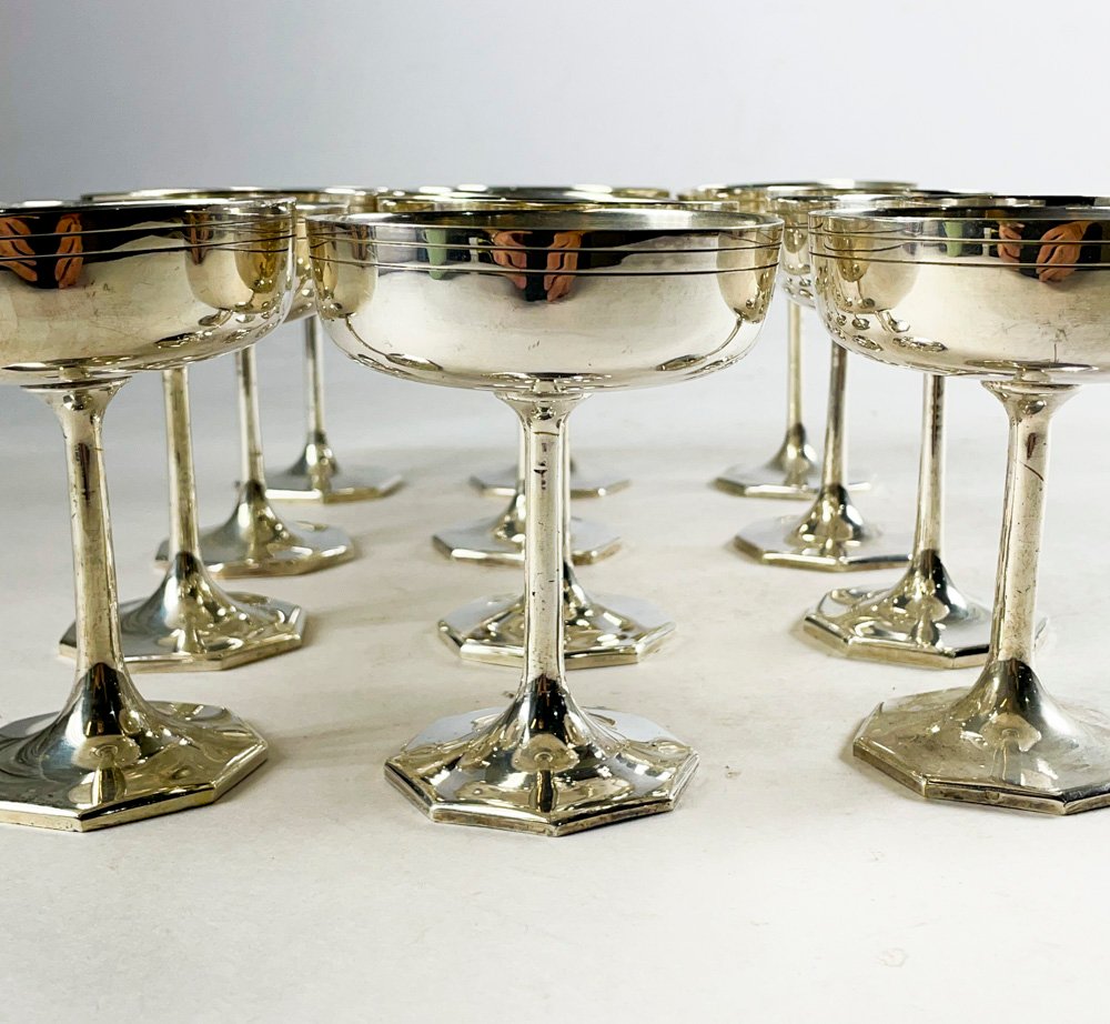Doce copas de metal para postre - imagen 3