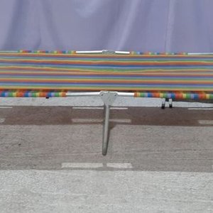 Catre Plegable con Lona Multiclor y Estructura de Caño Galvanizado - imagen 2
