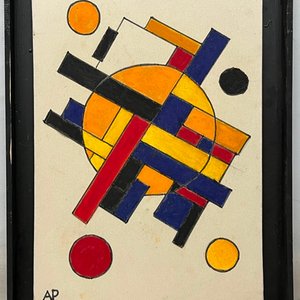 Oleo sobre tela "Sin título" de Alfredo Pereira, 62 x 45 cm - imagen 2