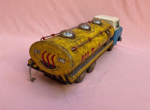 Antiguo camión tanque cisterna en chapa litografíada para coleccionistas - imagen 4