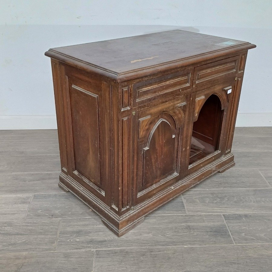 Mueble auxiliar estilo gótico en cedro - imagen 7