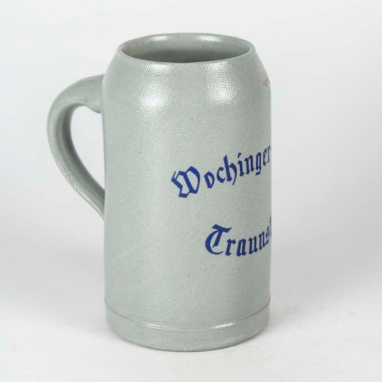 Jarra de cerveza cerámica Wochinger Brau en Traunstein Alemania - imagen 2