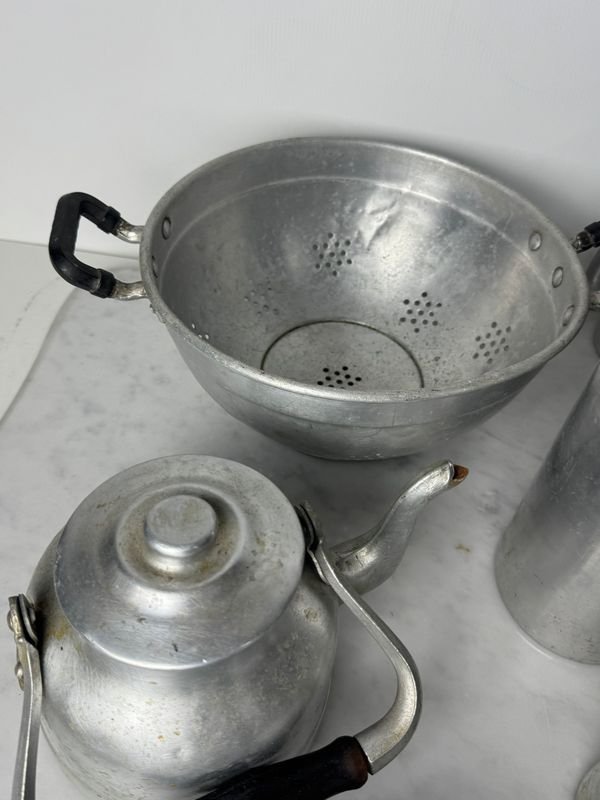 Lote de piezas en aluminio y esmaltadas para decoración - imagen 5