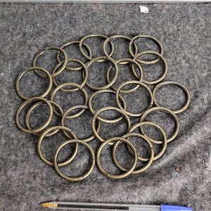 24 Argollas de Bronce para Cortinas o Decoración - imagen 2