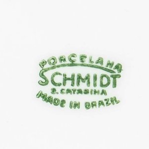 115 Piezas de porcelana brasilera Schmidt. Diseño flores, guarda dorada Medidas: 9.5x6 cm - imagen 3