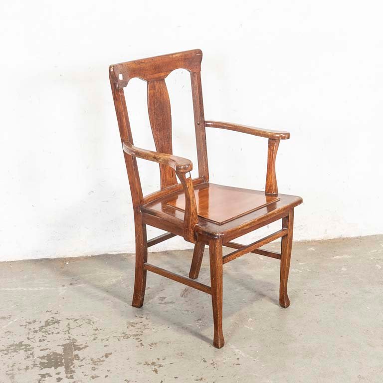 Lote siguiente: Sillón antiguo de oficina en roble