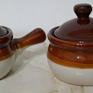Tazones de Cerámica Esmaltada para Sopa con Tapa y Mango - imagen 5