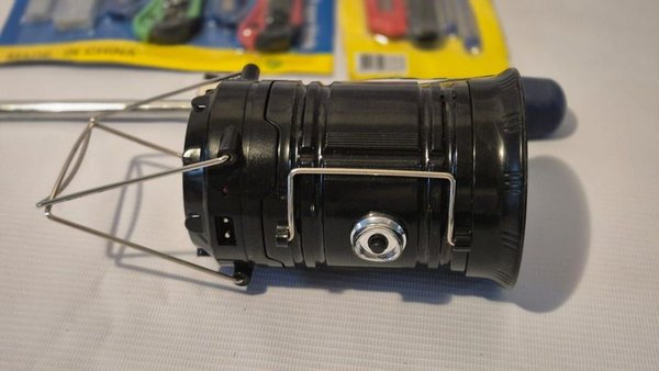 Lámpara LED Grande de Plástico Negro y Conjunto de Herramientas - imagen 6