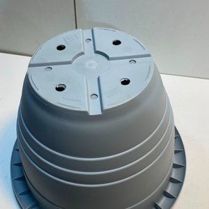 3 Macetas Grandes de Plástico Gris 43cm - imagen 8