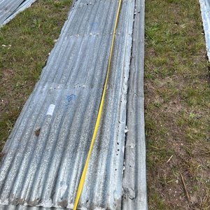 Lote de 5 Chapas Metálicas Onduladas para Techo - imagen 3