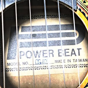 Guitarra Acústica Power Beat Seis Cuerdas - imagen 3