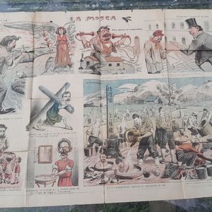 Periódico "La Mosca" de Octubre de 1905 - Prensa Satírica Uruguaya - imagen 4