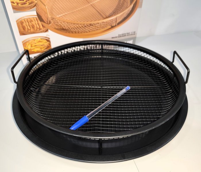 Asadera para frituras con parrila metálica, nueva en caja - imagen 3