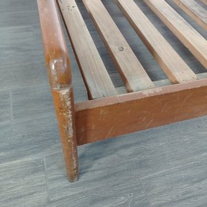 Cama de 2 Plazas Estilo Moderno Madera Clara - imagen 7