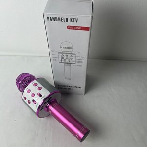 Micrófono Portátil KTV Inalámbrico WS-858 Rosa - imagen 1