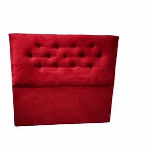 Respaldo Tapizado Rojo Acolchado para Sommier de 2 Plazas - imagen 2