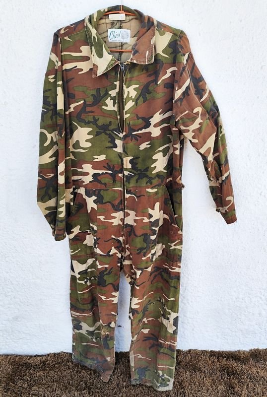 Mono Mameluco Militar Camuflado Chief Water Repellent Talle Grande