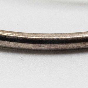 Par de Aros de Plata Tipo Argolla - 6 cm - imagen 2