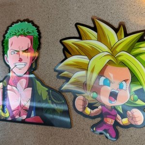 Lote siguiente: Stickers de Personajes Anime: Zoro y Kefla