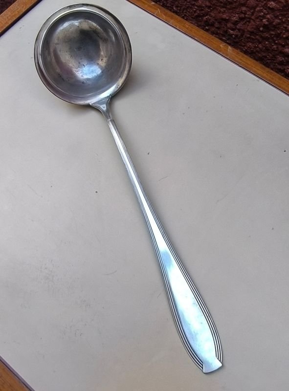 Antiguo Cucharón de Sopa WMF Metal Plateado de 33 CM - imagen 1