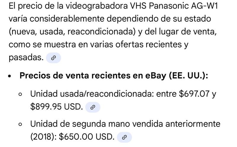 Grabadora de videocasete Panasonic AG-W1 de alta fidelidad - imagen 2