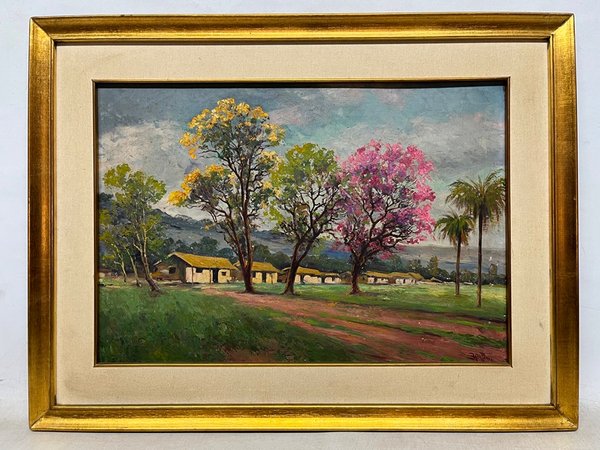 Lote anterior: Pintura de paisaje colorida de Hector Da Ponte