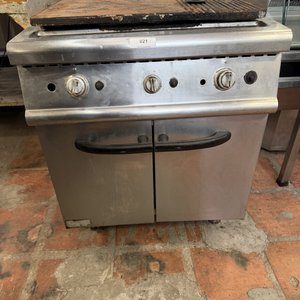 Plancha Industrial a Gas 70x70cm - Acero Inoxidable - imagen 1