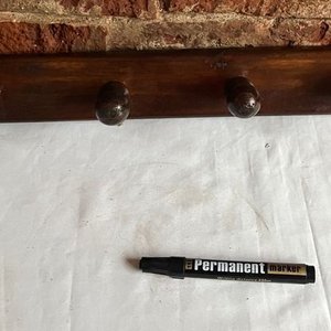 Perchero de Madera Rústico para Amurar con 4 Perchas - imagen 5