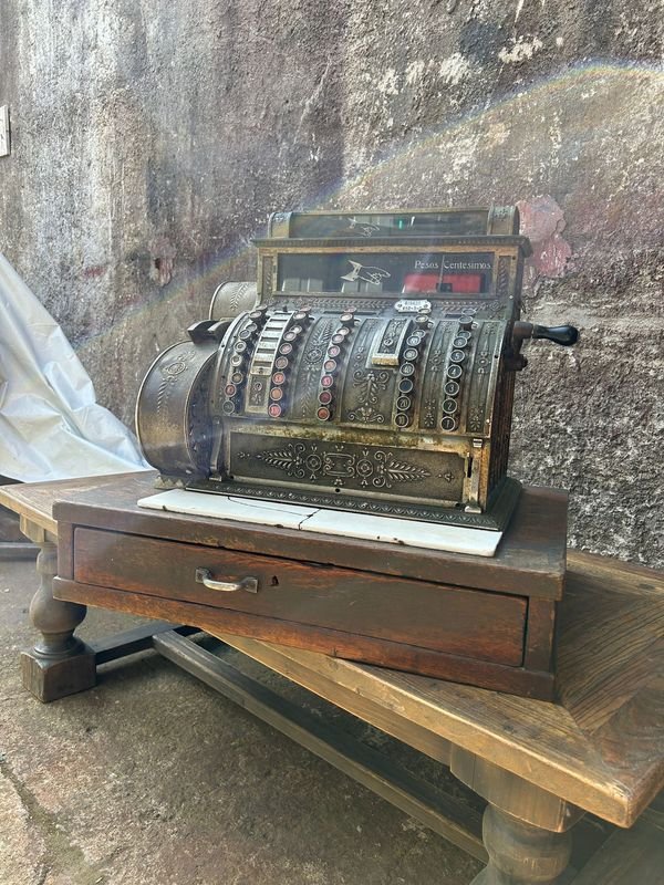 Caja Registradora Nacional 1912: Una Joya de la Historia en Excelente Estado - imagen 9