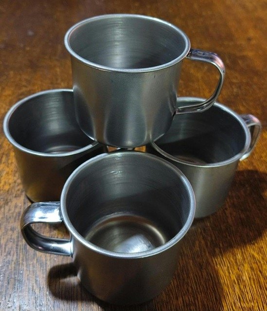 Set de 4 Jarritos de Acero Inoxidable