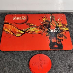 Set Coca-Cola: 2 Individuales y 3 Posavasos Vintage - imagen 2