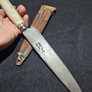 Cuchillo Franz Wenk Solingen Hoja 17 cm con Funda de Cuero - imagen 9