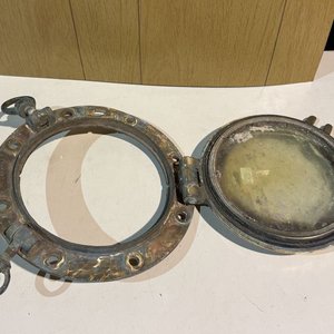 Ojo de Buey Náutico de Bronce con Marco y Vidrio - imagen 6