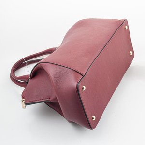 Cartera Cartier Cuero Italiano Borgoña Diseño 2WAY con Documentación - imagen 4