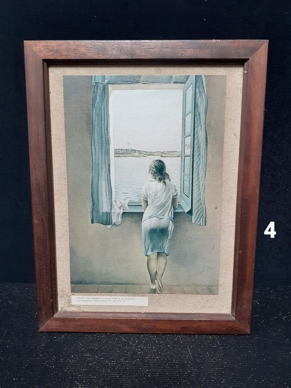 Pintura de Salvador Dali Muchacha en la Ventana