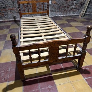 Cama de Una Plaza Estilo Provenzal en Madera - imagen 2