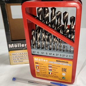 Lote anterior: Juego de 25 mechas para metal Müller HSS hasta 13mm en valija roja