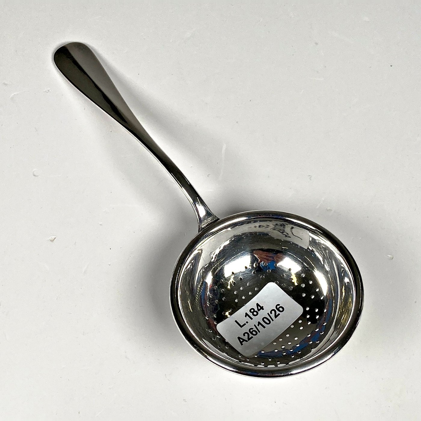 Colador de té WMF de metal plateado