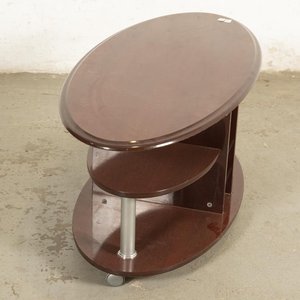 Mesa de Sala Oval Rodante en MDF Melamínico - imagen 3