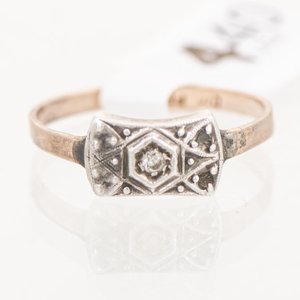 Anillo de Oro y Plata con Circonia para Niña - imagen 1
