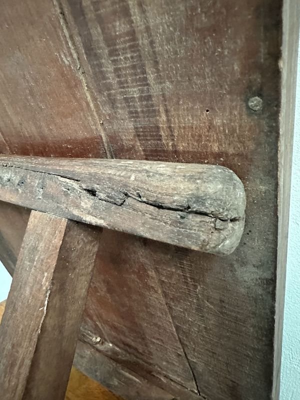 Mesa Auxiliar De Madera - Tabla de madera antigua con diseño clásico - imagen 5