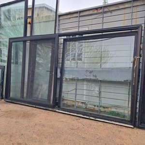 Lote siguiente: Puerta Ventana Corrediza Aluminio Negro DVH con Mosquitero