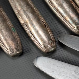Conjunto Wolff de 56 Cubiertos de Plata Alpaca: Piezas de Servir, Cuchillos, Tenedores y Cucharas - imagen 14