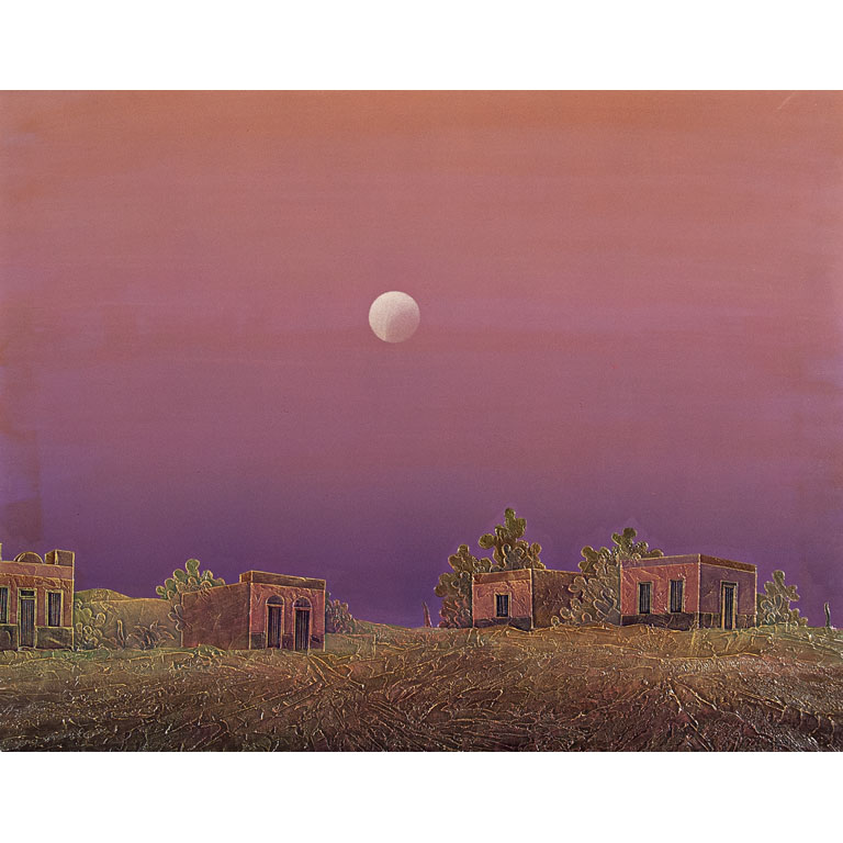 Lote siguiente: Pintura nocturna abstracta de Pedro Peralta