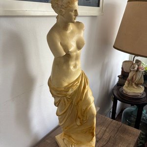 Escultura Clásica Venus de Milo en Yeso con Pátina - imagen 8