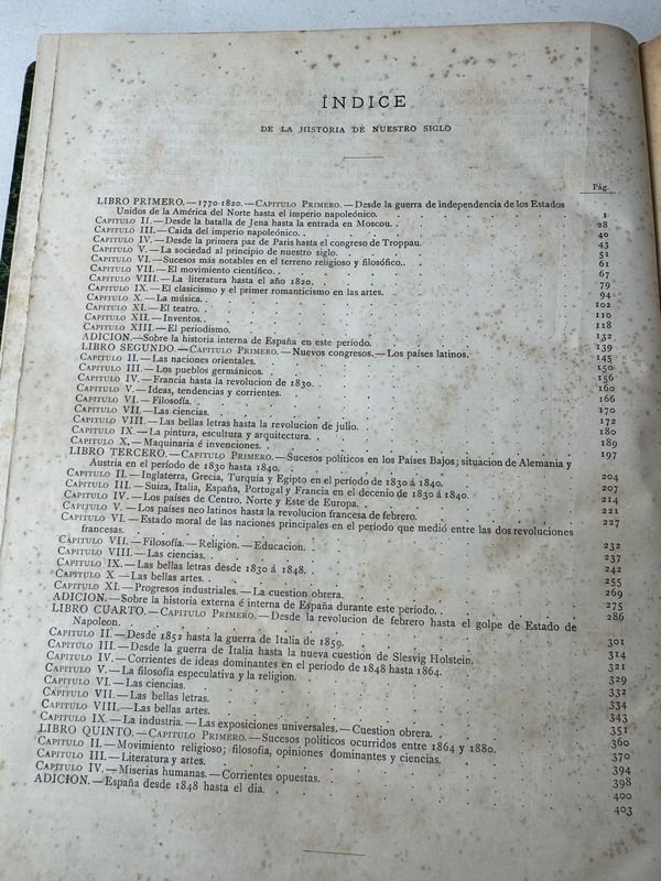 Libro antiguo de historia: NUESTRO SIGLO RESEÑA HISTORICA - imagen 7